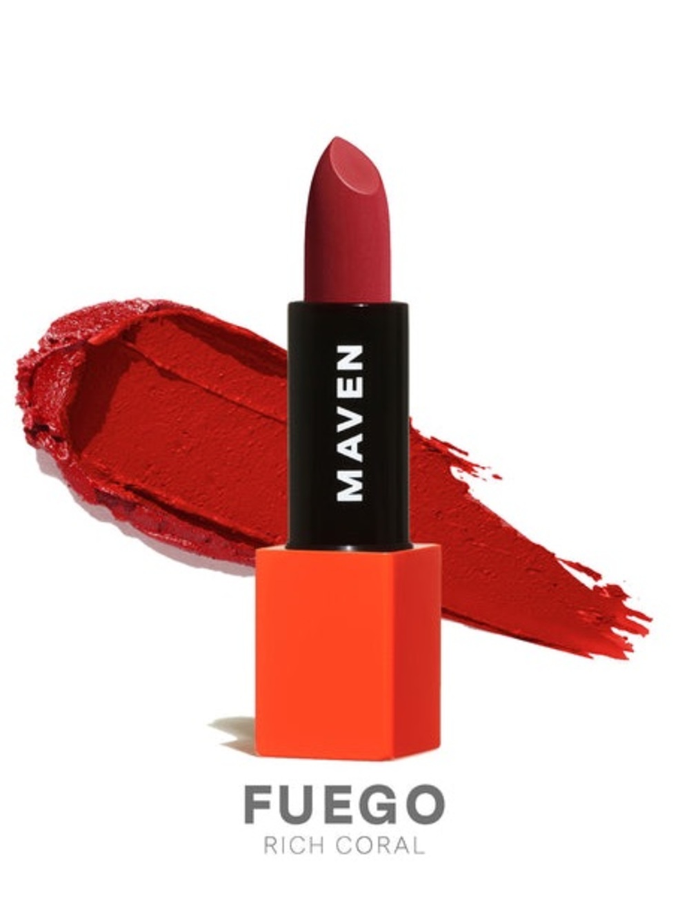 Maven Beauty Lipstick - Vibrant Coral Red NEW 🏷️